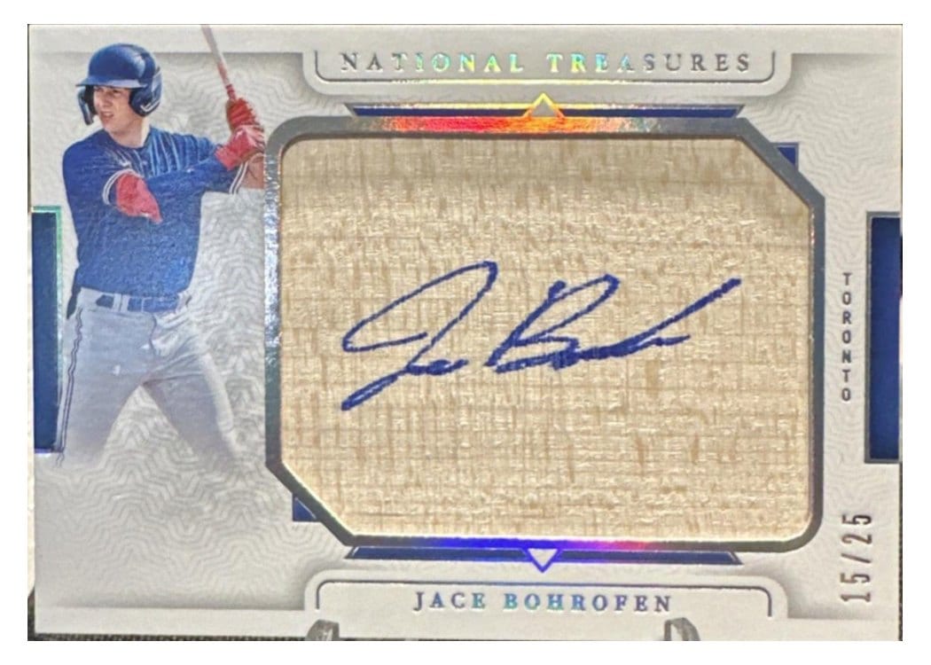 2024 Panini National Treasures Prospect Jumbo Lumber Signatures Jace Bohrofen #15 card