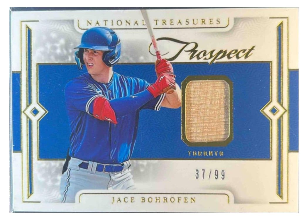 2024 Panini National Treasures Prospect Lumber Jace Bohrofen #9 card