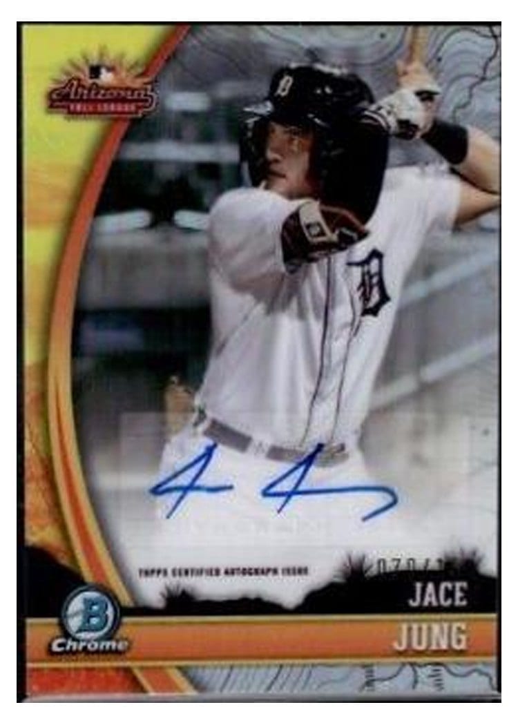 2024 Bowman Chrome 2023 AFL Fall Stars Autographs Jace Jung #AFL-JJ card