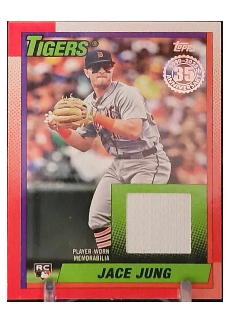 2025 Topps 1990 Topps Baseball Relics Series Two Jace Jung #90R2-JAJ card