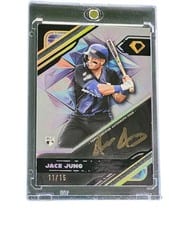 2025 Topps Diamond Icons Black PolychromatINK Autographs Jace Jung #BPA-JJU card