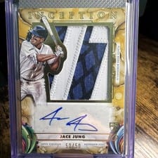 2025 Topps Inception Inception Autograph Jumbo Patch Jace Jung #IAJP-JJ card