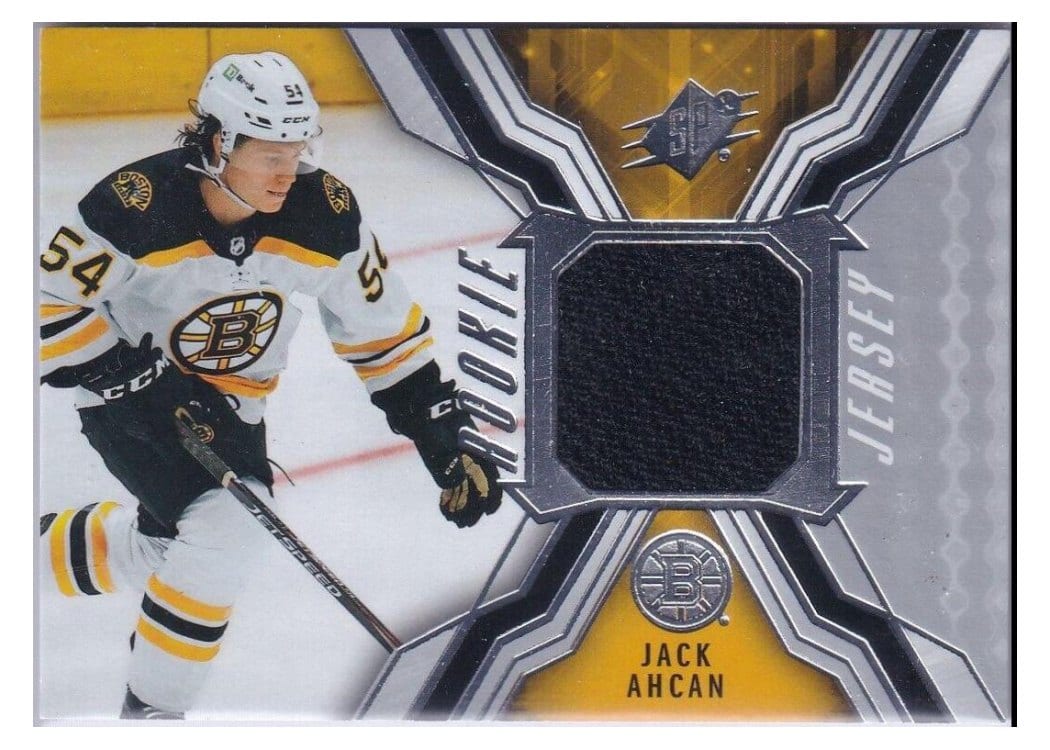 2021-22 SPx Rookie Jersey Jack Ahcan #RJ-JA card