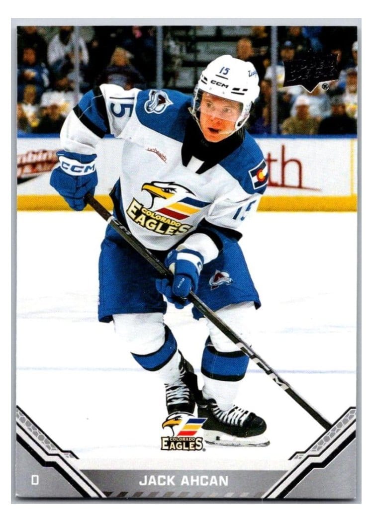 2025-26 Upper Deck AHL Base Set Jack Ahcan #36 card