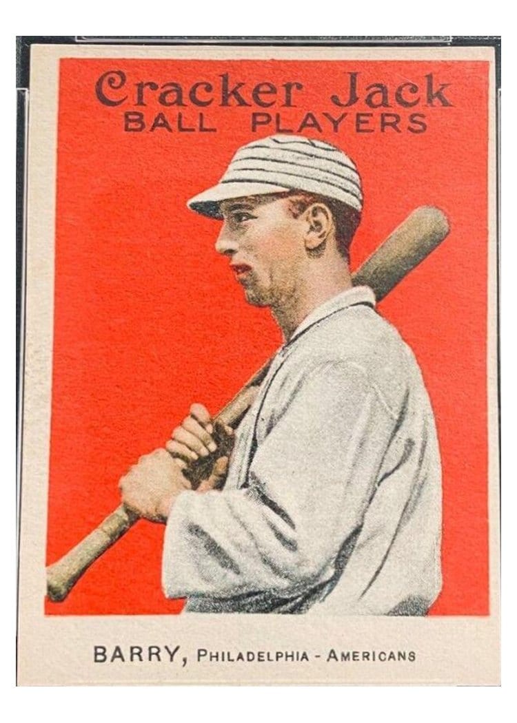 1915 Cracker Jack Jack Barry #28 card