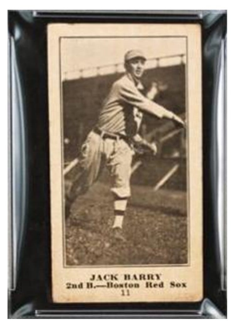 1916 Famous & Barr Co Jack Barry #11 card