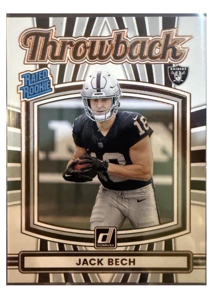 2025 Donruss Rated Rookie Throwback Jack Bech #47 card