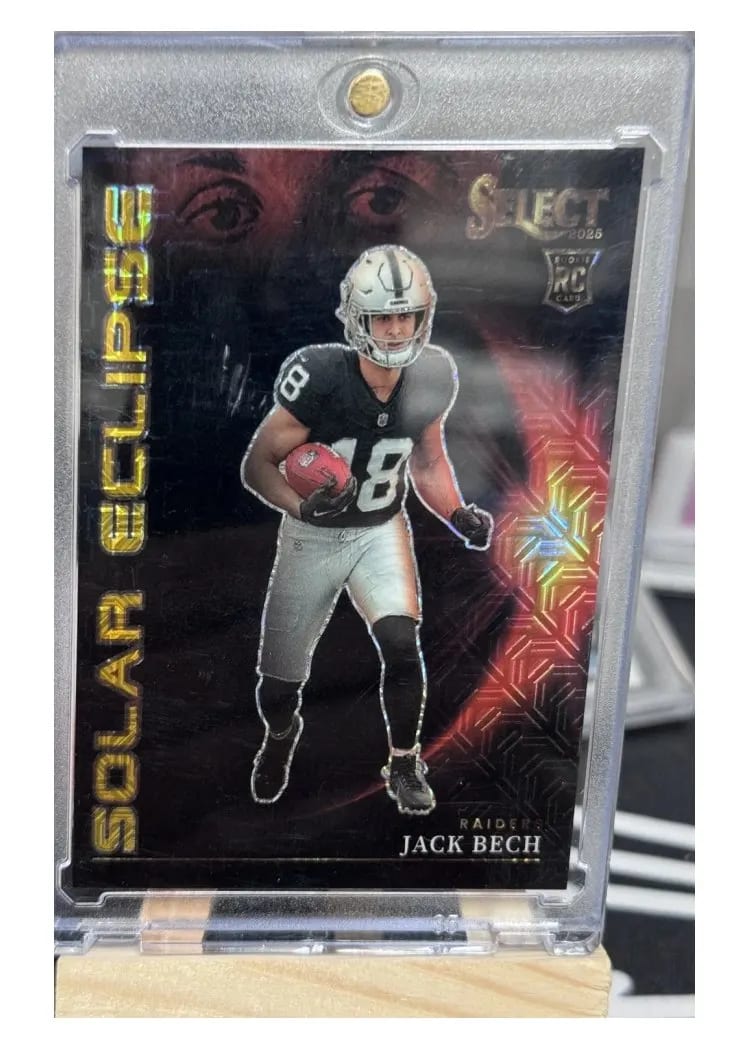 2025 Panini Select Solar Eclipse Jack Bech Gold Prizm #18 card