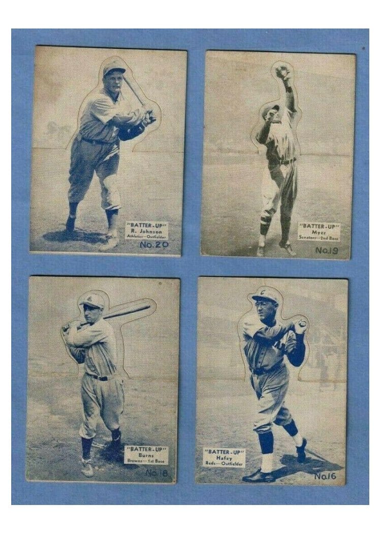 1934 Batter Up Jack Burns #18 card