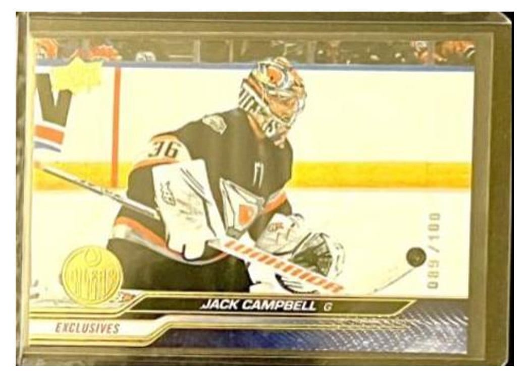 2023-24 Upper Deck Base Set Jack Campbell #72 card
