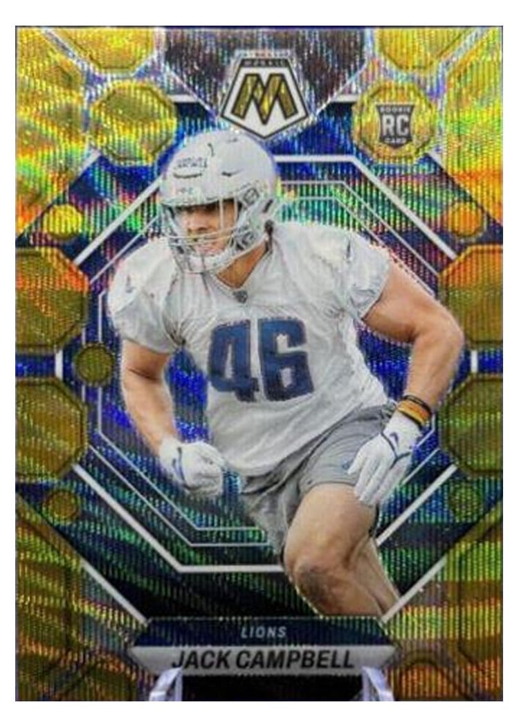 2023 Panini Mosaic Base Set Jack Campbell Gold Wave #323 card