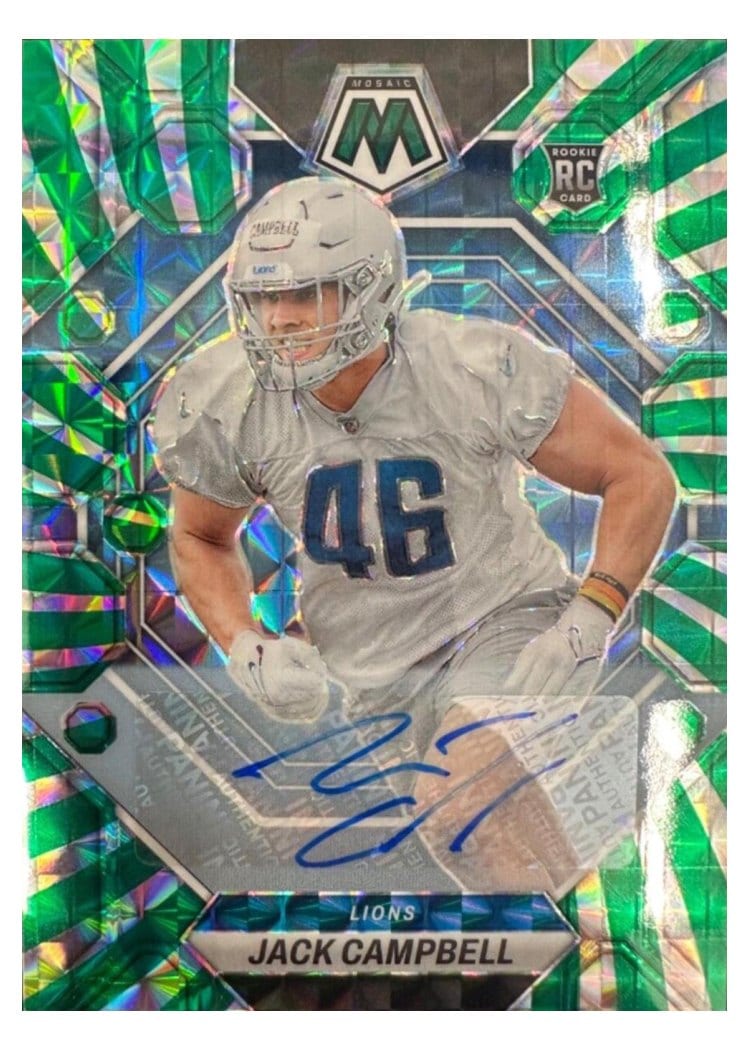 2023 Panini Mosaic Base Set Jack Campbell #323 card