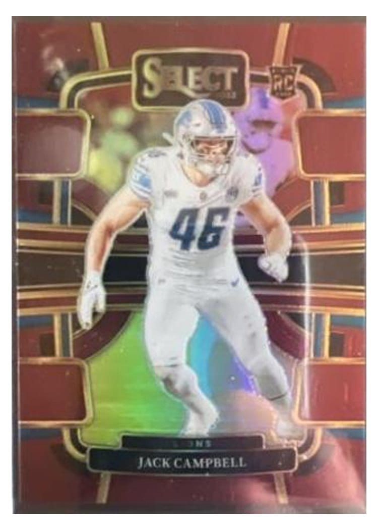 2023 Panini Select Base Set Jack Campbell Red Prizm #33 card