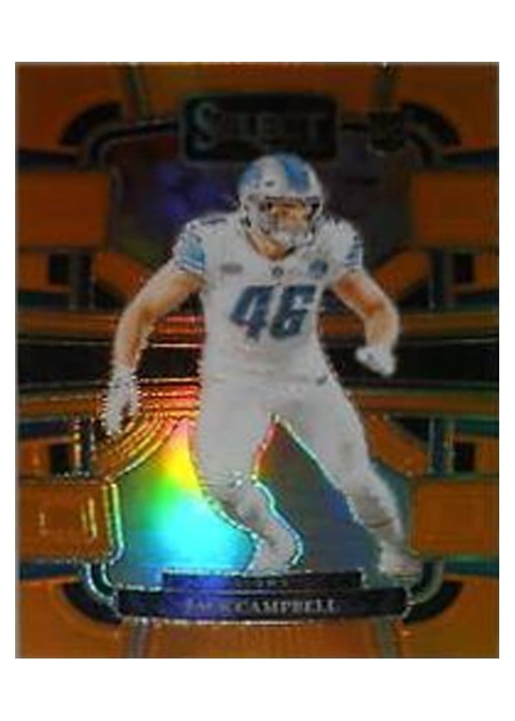 2023 Panini Select Base Set Jack Campbell Orange Prizm #33 card