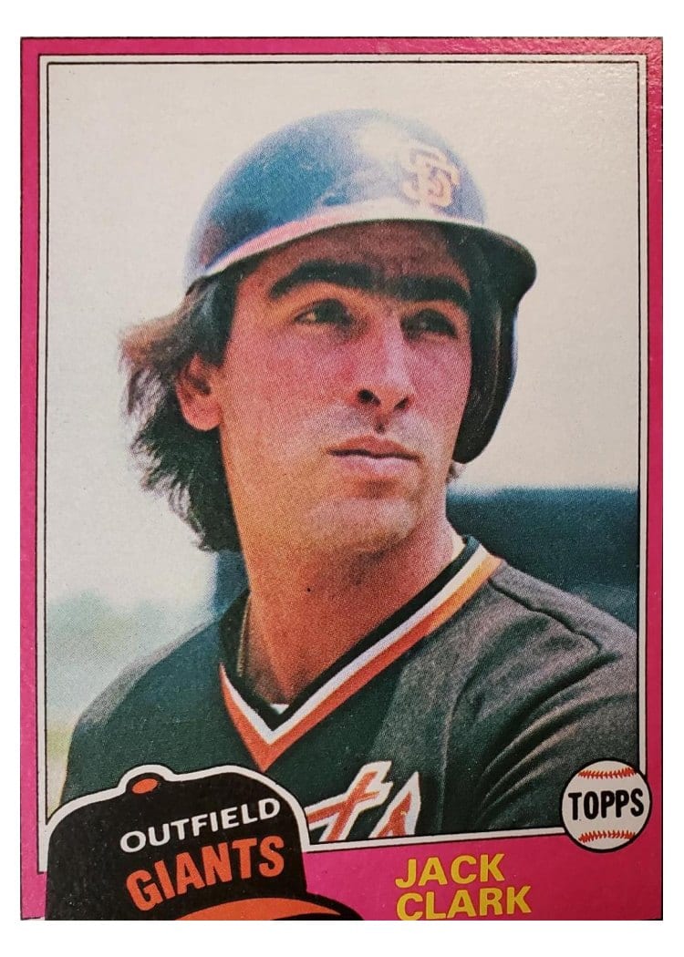 1981 Topps Jack Clark #30 card