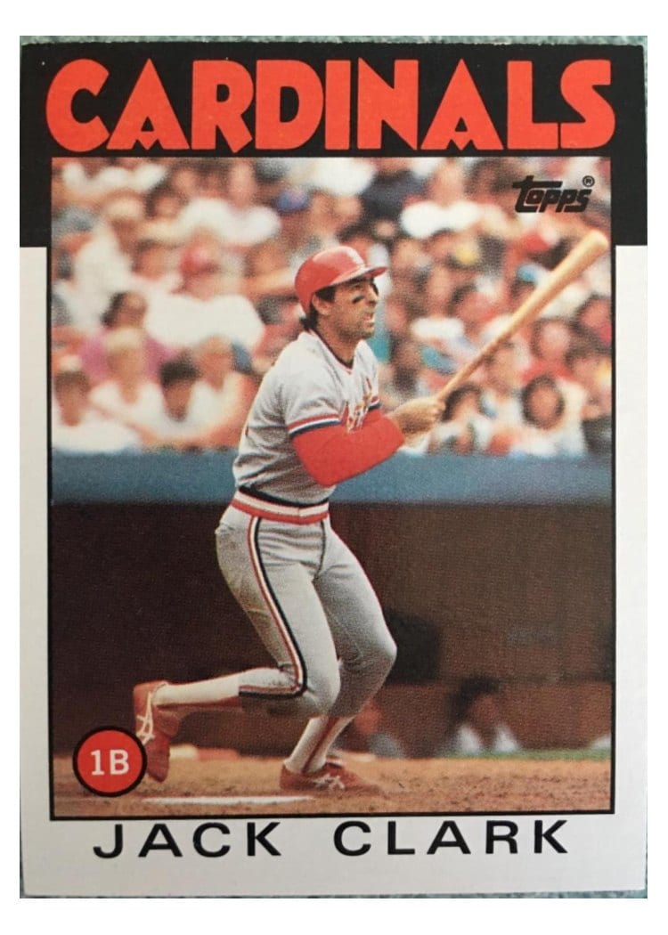 1986 Topps Jack Clark #350 card