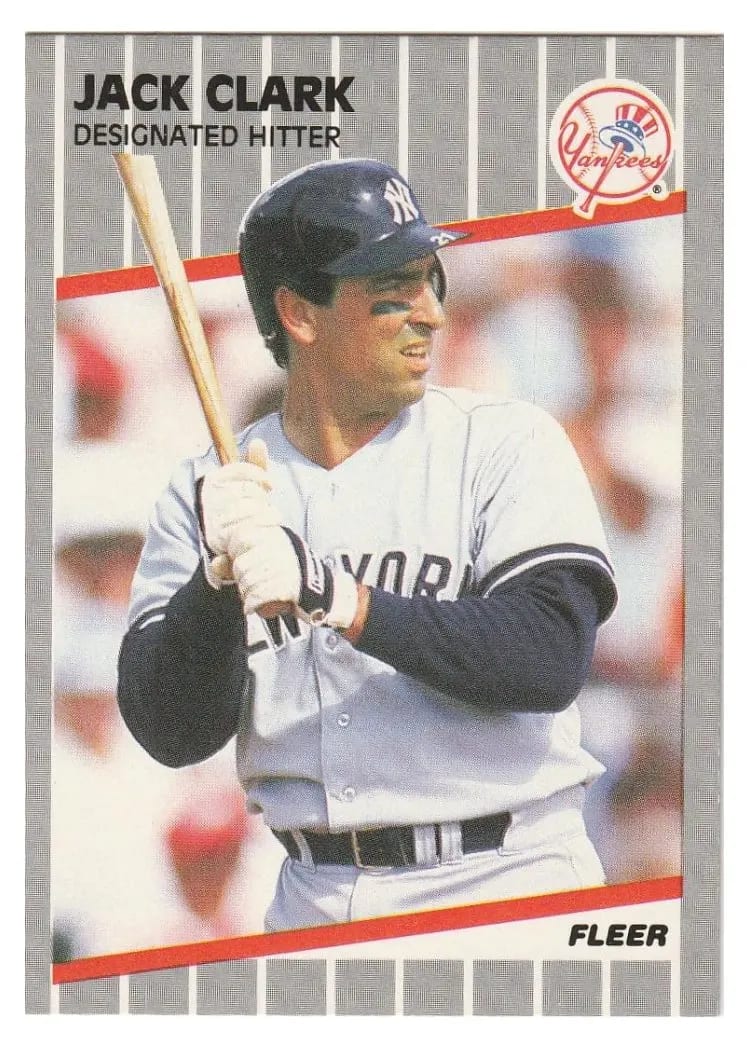 1989 Fleer Jack Clark #252 card