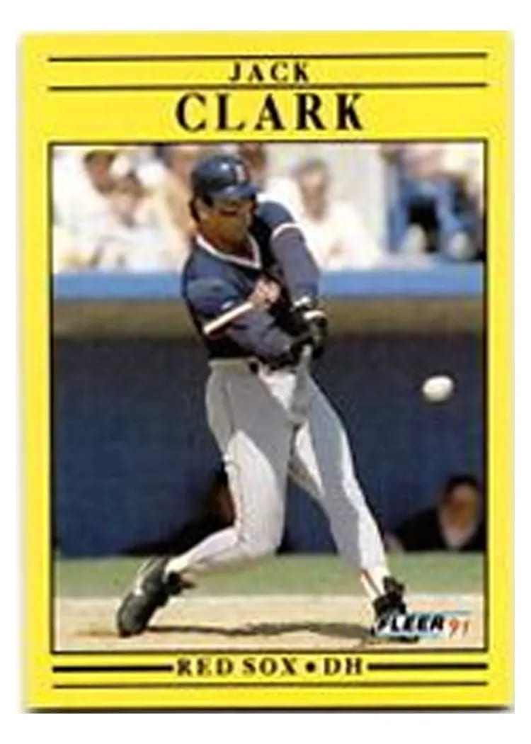 1991 Fleer Update Jack Clark #U-4 card