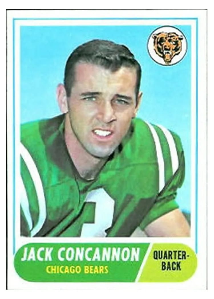 1968 Topps Jack Concannon #153 card