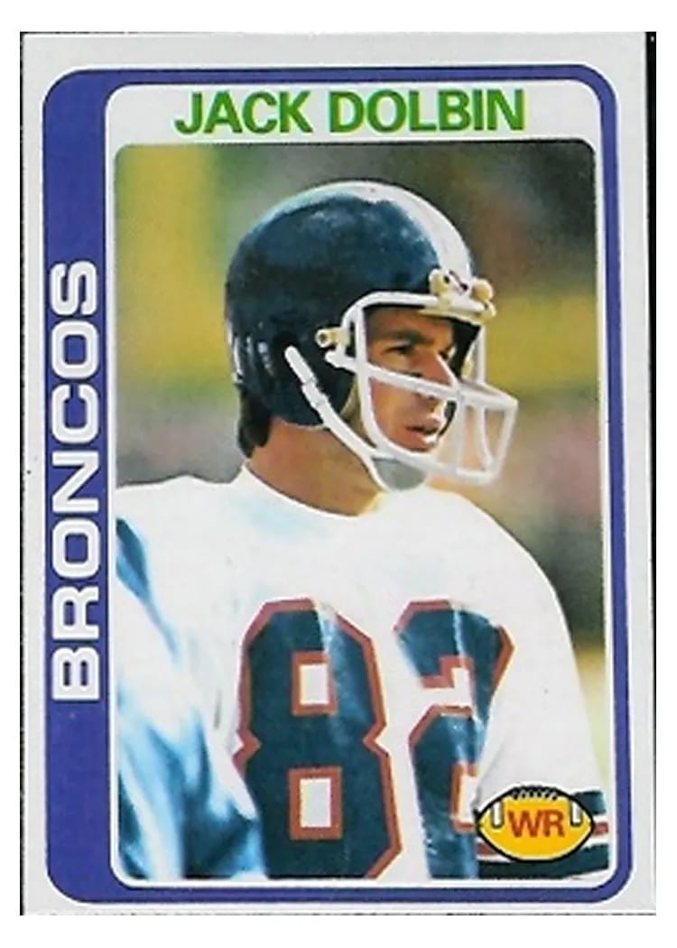 1978 Topps Jack Dolbin #384 card