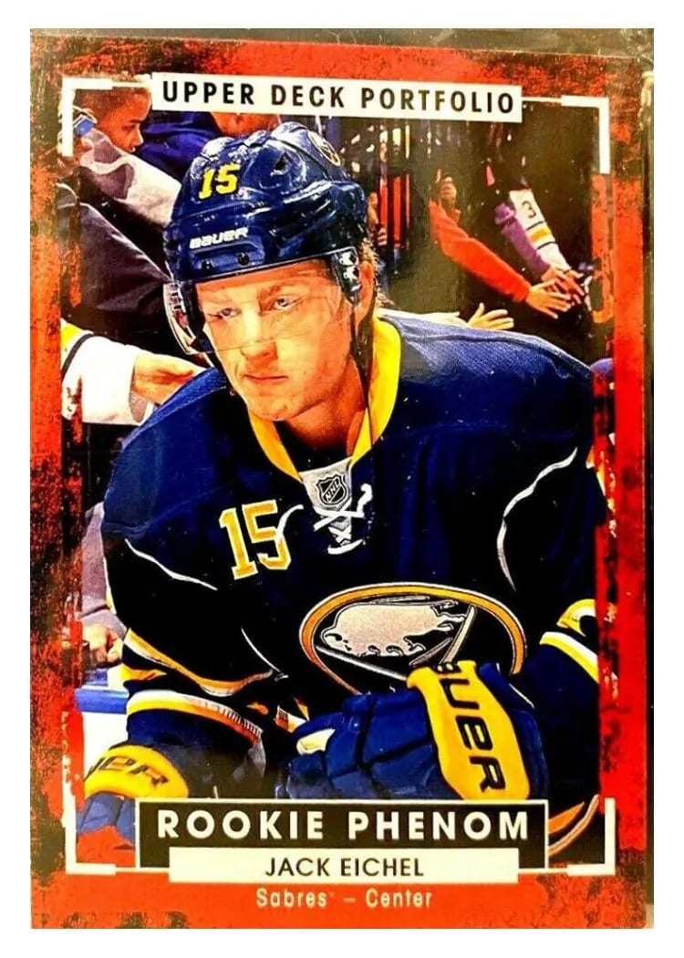 2015 Upper Deck Portfolio Jack Eichel #201 card