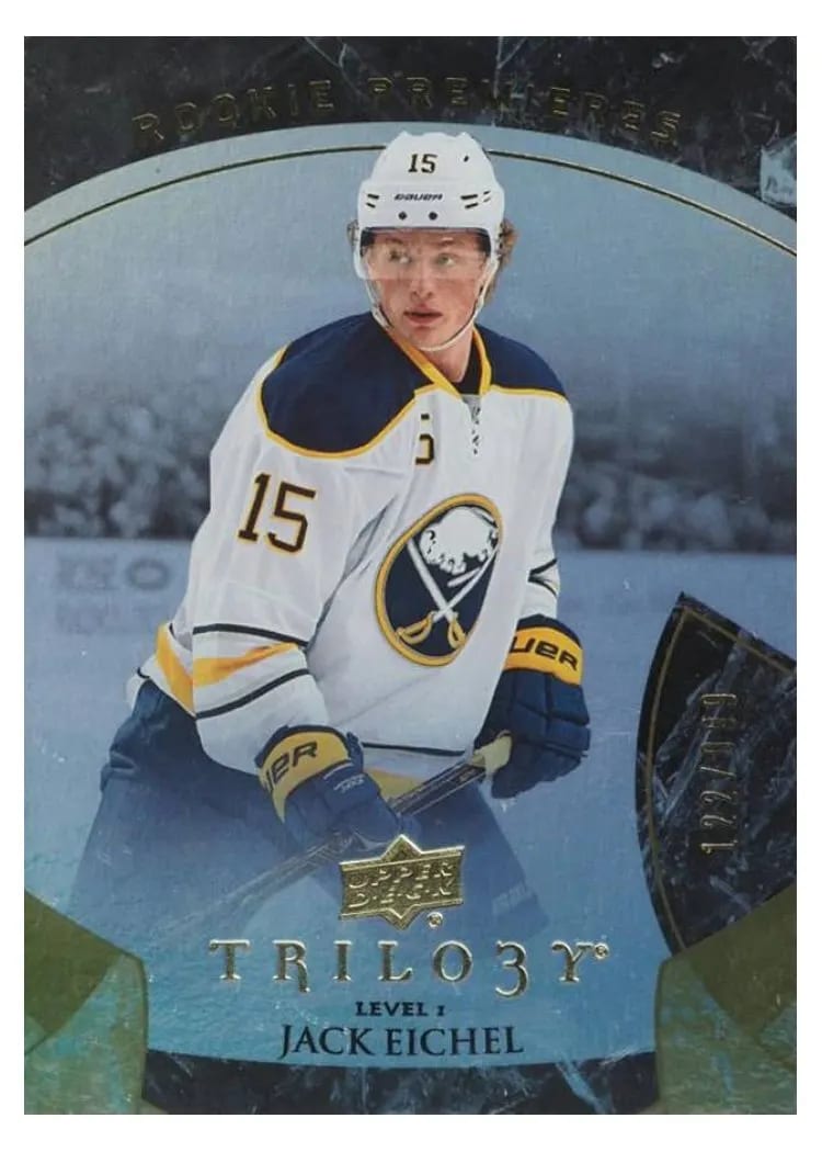 2015 Upper Deck Trilogy Jack Eichel #133 card