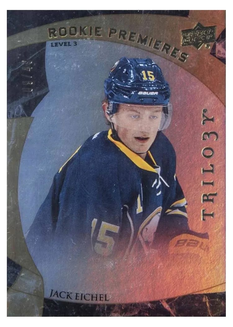 2015 Upper Deck Trilogy Jack Eichel #199 card