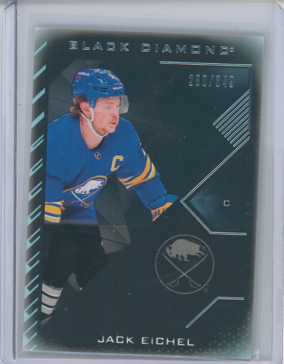 2021 Upper Deck Black Diamond Jack Eichel #BDB-EI card