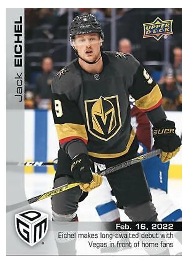2021 Upper Deck Game Dated Moments Jack Eichel #56 card