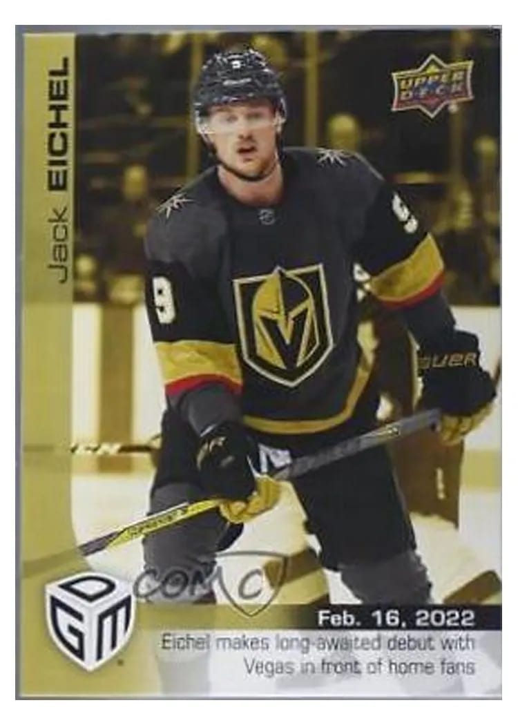 2021 Upper Deck Game Dated Moments Jack Eichel #56 card