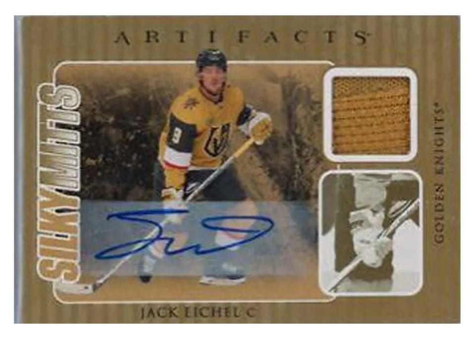 2023-24 Upper Deck Artifacts Silky Mits Jack Eichel #SM-EI card