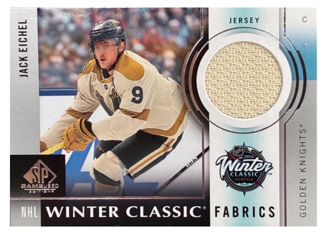 2024-25 SP Game Used 2024 Winter Classic Fabrics Jack Eichel #WCF-8 card