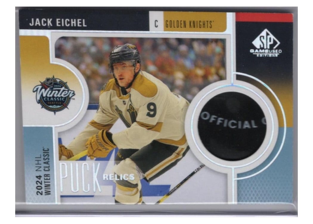 2024-25 SP Game Used 2024 Winter Classic Puck Relics Jack Eichel #WCP-JE card