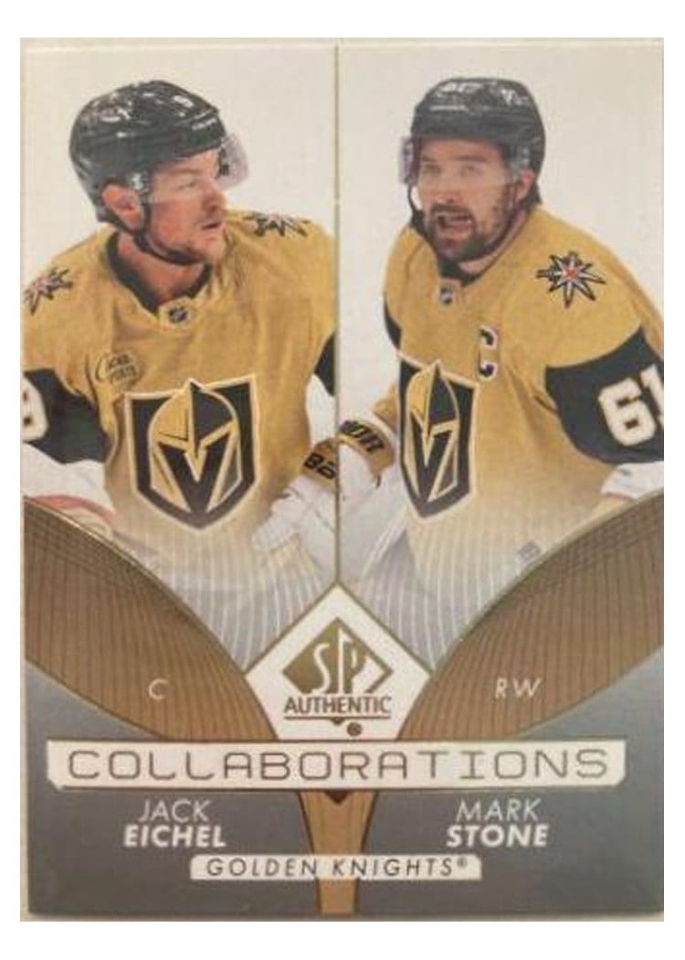 2022-23 SP Authentic Collaborations Jack Eichel/Mark Stone #C-9 card