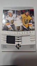 2024-25 Upper Deck Ultimate Collection Ulti-Mates Jersey Jack Eichel/Tomas Hertl #UTM-HE card