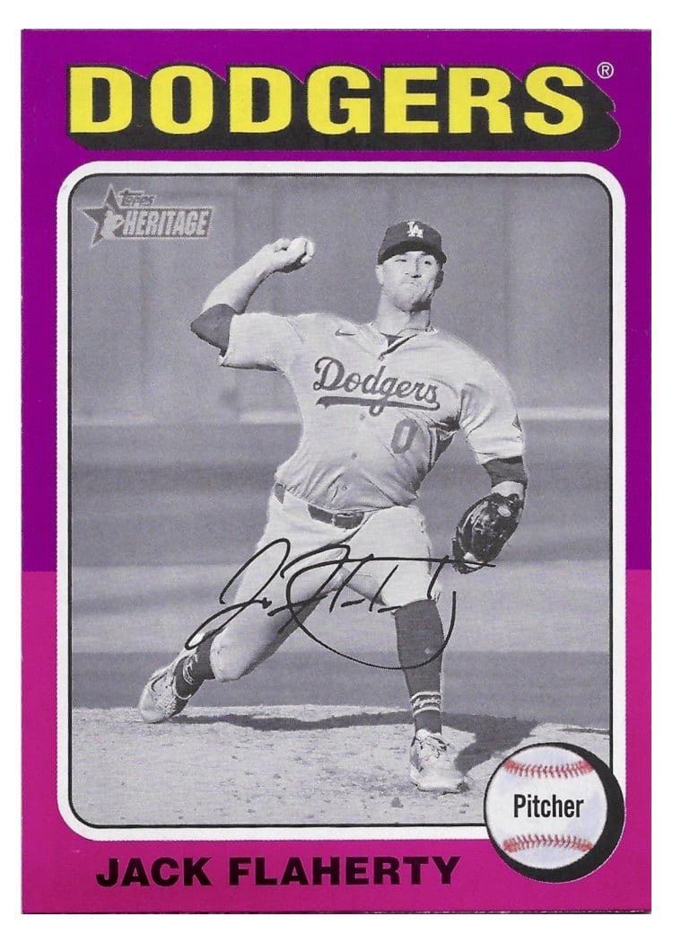 2024 Topps Heritage Base Set Jack Flaherty #565 card