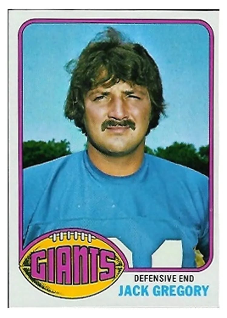 1976 Topps Jack Gregory #57 card
