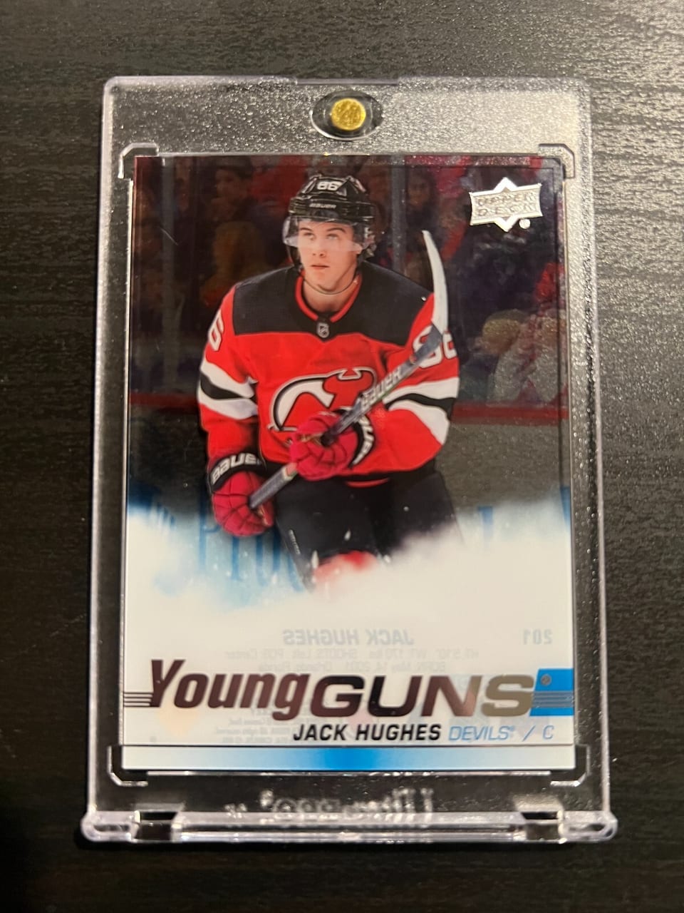 2019 Upper Deck Jack Hughes #201 card