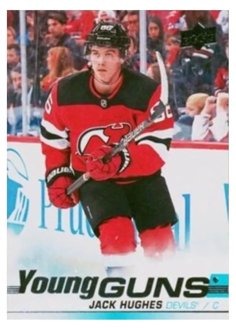 2019 Upper Deck Jack Hughes #201 card
