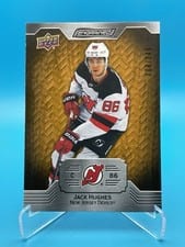 2023-24 Upper Deck Engrained Base Set Jack Hughes #8 card
