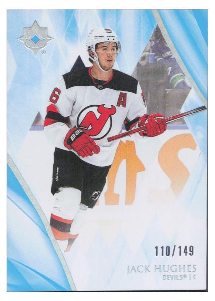 2023-24 Upper Deck Ultimate Collection Base Set Jack Hughes #51 card