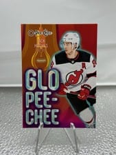 2024-25 O-Pee-Chee Glo Pee-Chee Jack Hughes #GLO-16 card