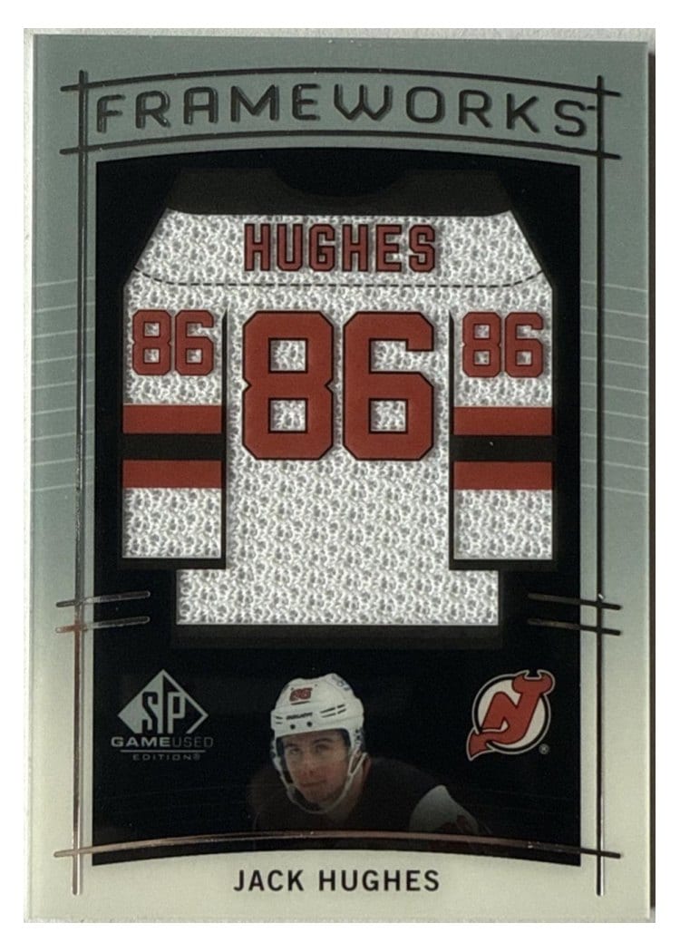 2024-25 SP Game Used Frameworks Jack Hughes #F-HU card