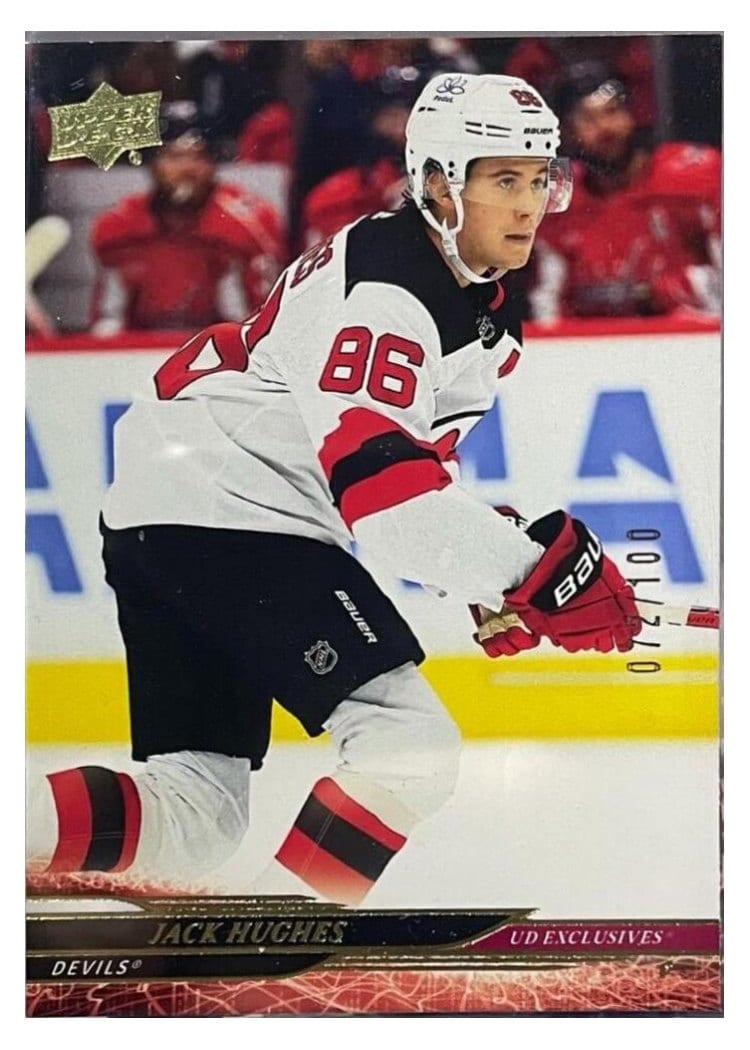 2024-25 Upper Deck Base Set Jack Hughes #351 card