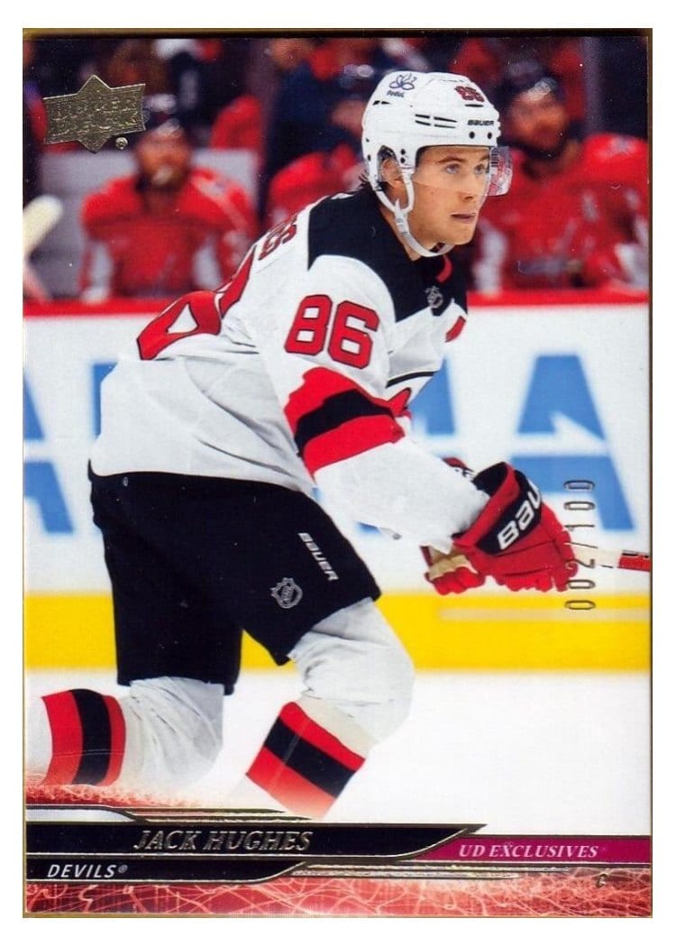 2024-25 Upper Deck Base Set Jack Hughes #351 card