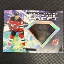 2024-25 Upper Deck Black Diamond Diamond Facet Jack Hughes #DF-JH card