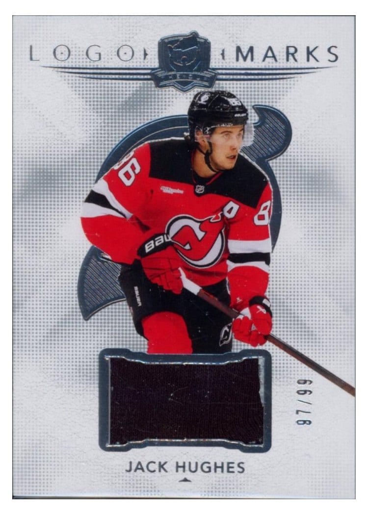 2024-25 Upper Deck The Cup Logomarks Jack Hughes #LM-JH card