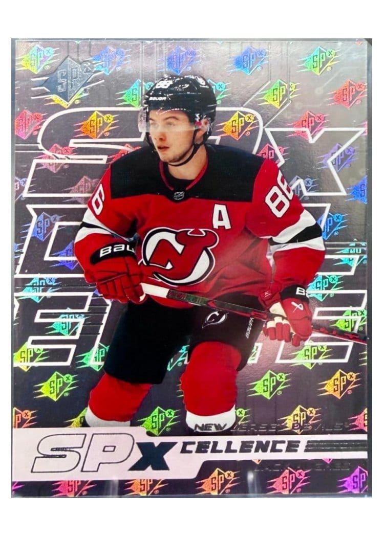 2025-26 SPx 2024 Update - SPxCellence Autos Parallel Jack Hughes #XC-JH card