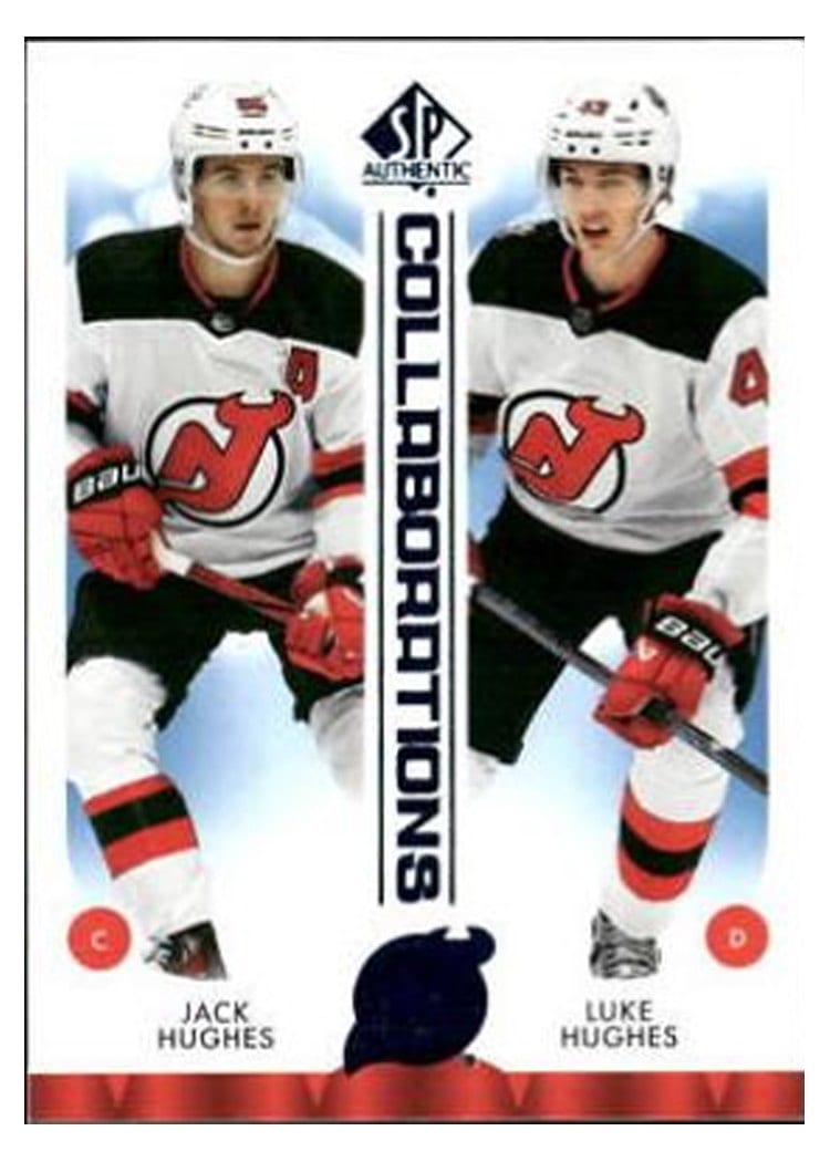 2023 SP Authentic Collaborations Jack Hughes / Luke Hughes #C-24 card