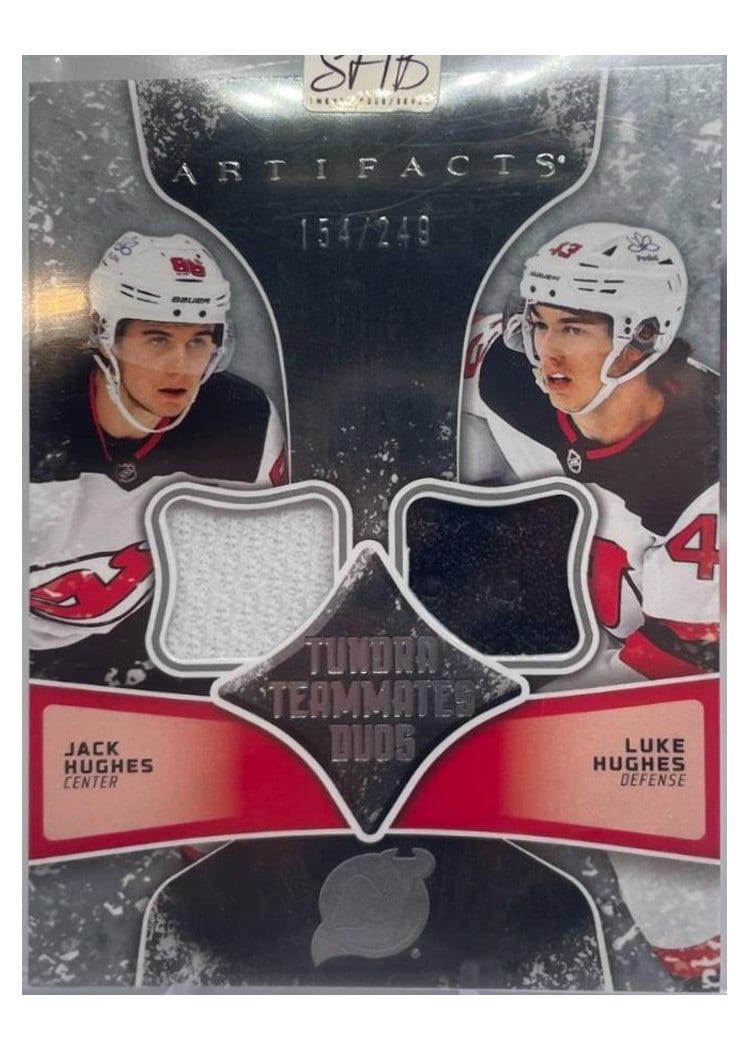 2024-25 Upper Deck Artifacts Tundra Teammates Duos Jack Hughes/Luke Hughes #T2-DEV